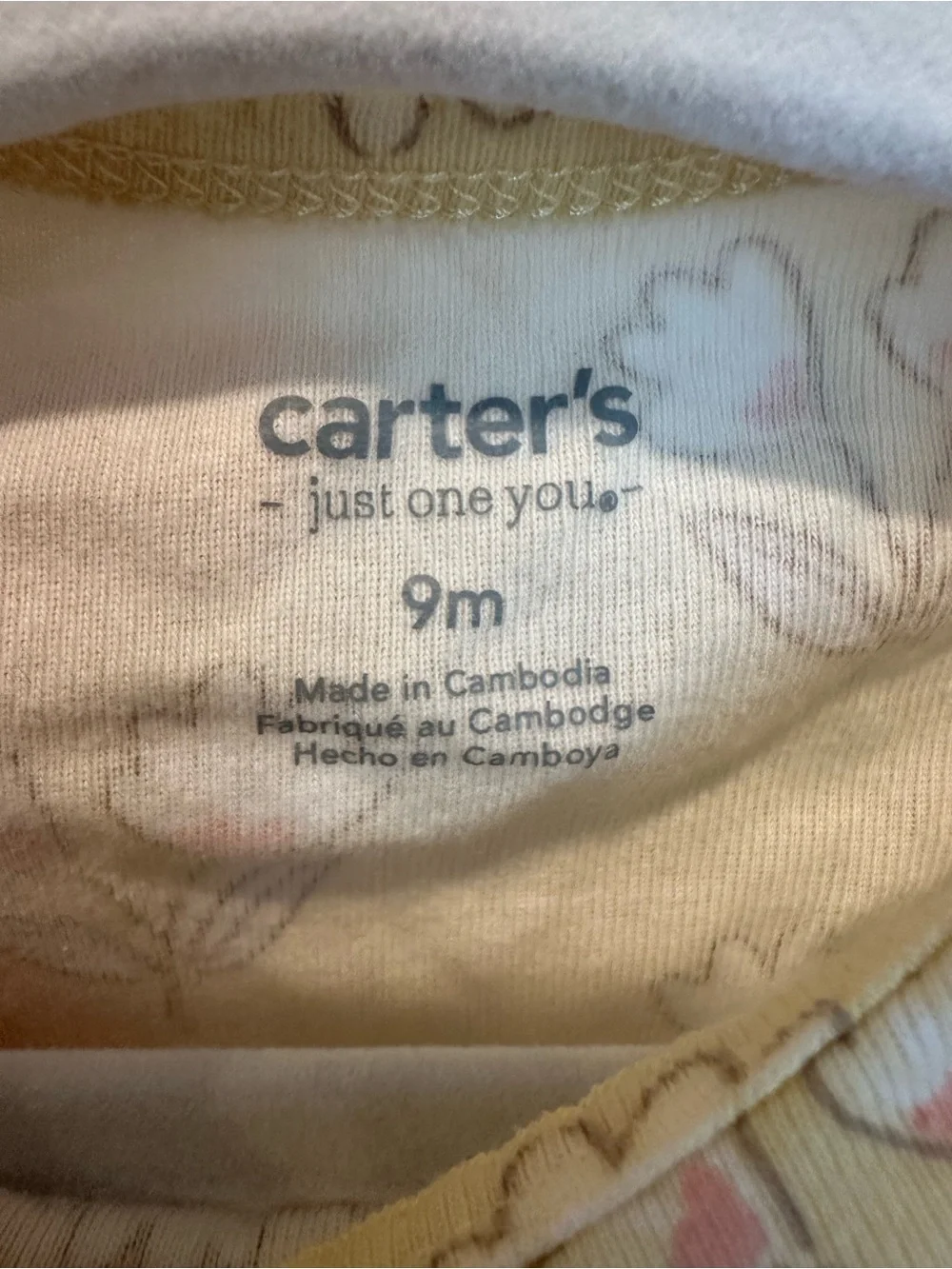Carter's drop! Lavender Gingham, pink striped and yellow floral onesies!